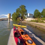 Embarcadère du club au bord du Rhône